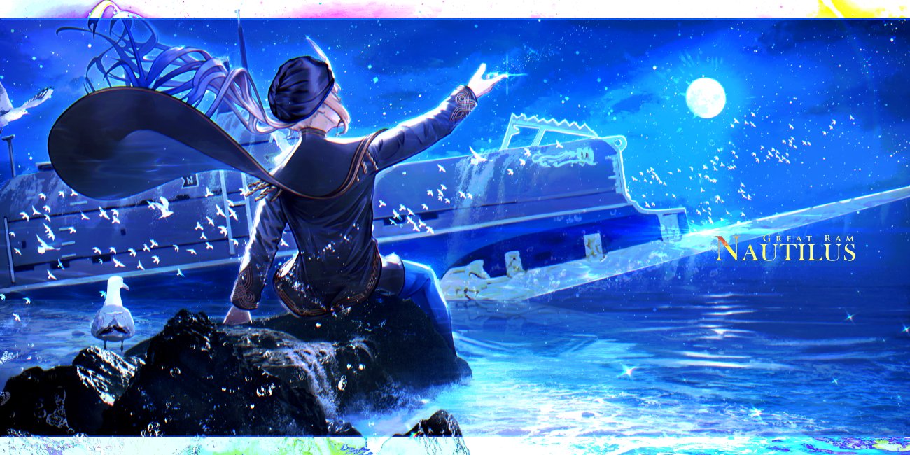 1boy, arm_up, bird, black_capelet, black_footwear, black_headwear, black_jacket, black_shorts