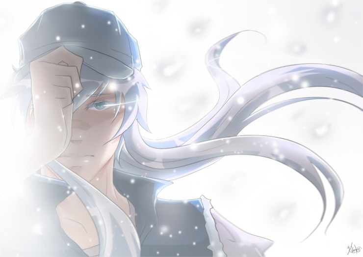 baseball_cap, blue_eyes, character_request, copyright_request, hat, kyeonjoo, long_hair, male