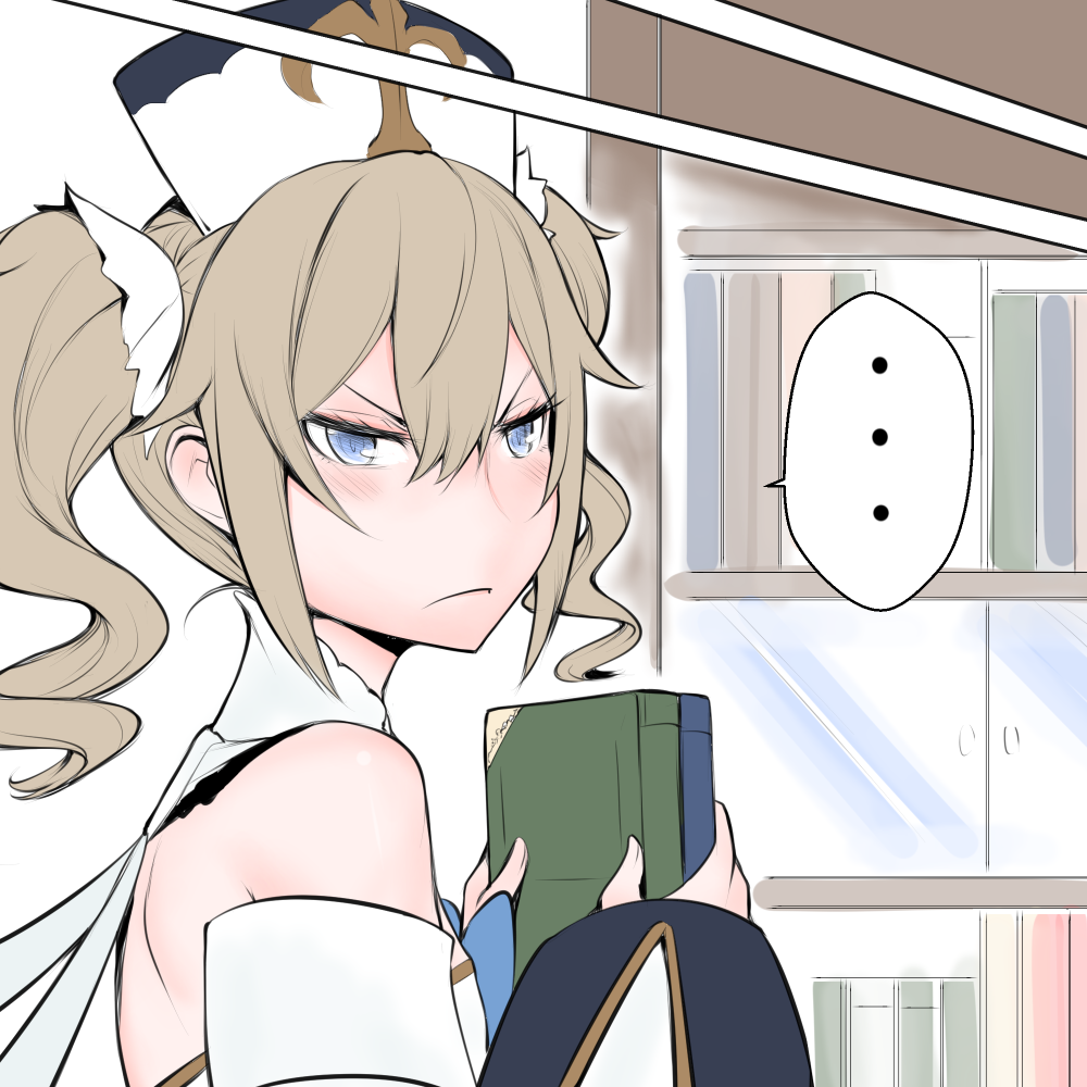 ..., barbara_(genshin_impact), genshin_impact, spoken_ellipsis, yuriwhale