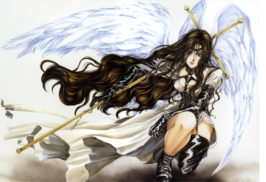 almalexia, angel, angel_sanctuary, armor, white, wings