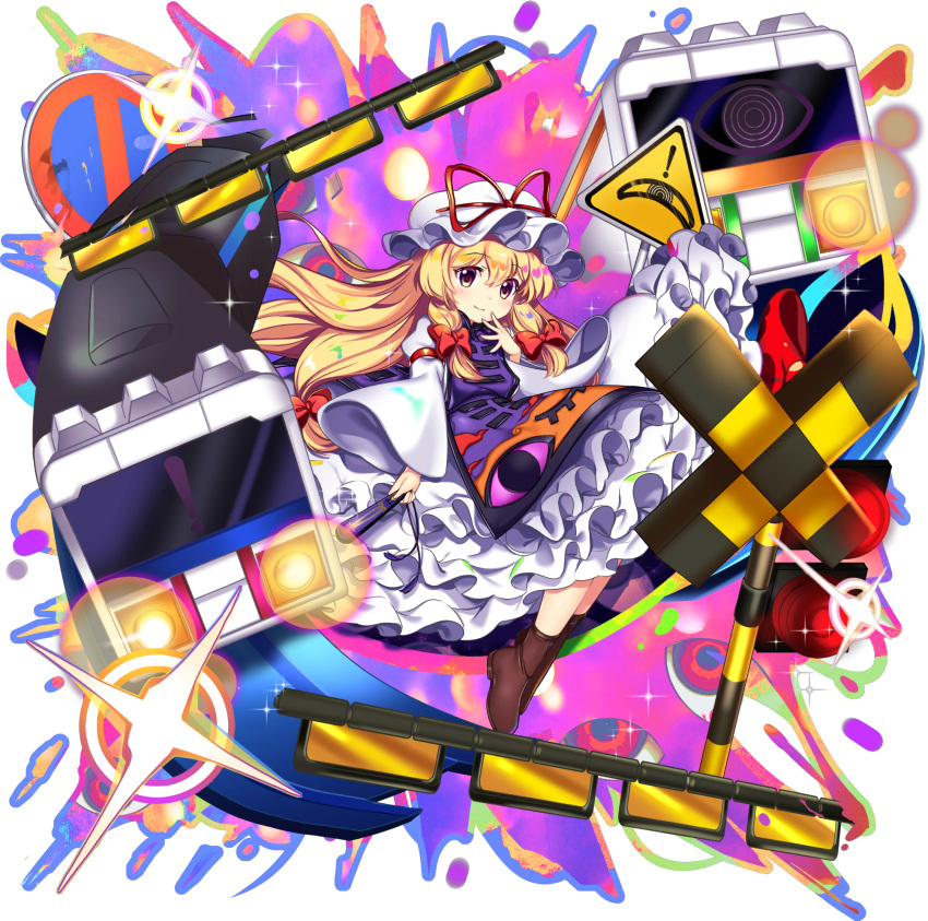 highres, non-web_source, rotte_(1109), touhou, touhou_lost_word, yakumo_yukari, yakumo_yukari_(young)