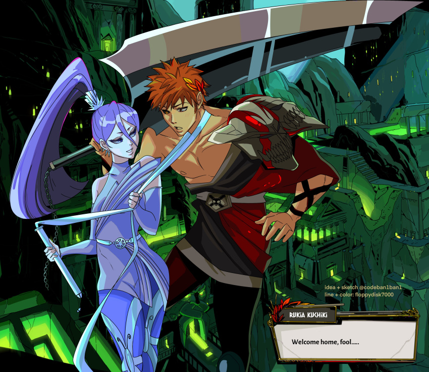 1girl, absurdres, ancient_greek_clothes, black_hair, black_sclera, bleach, colored_sclera, cosplay