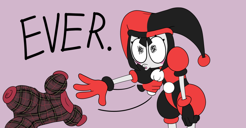 1girl, absurdres, angry, annoyed, asymmetrical_gloves, black_gloves, black_hair, blunt_bangs