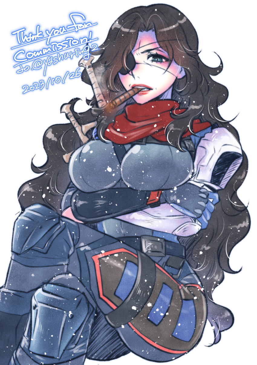 1girl, absurdres, angry, ao_(yashuring), black_hair, blue_eyes, bodysuit, breasts