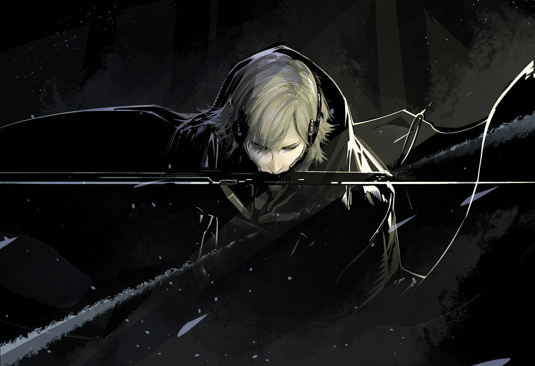1boy, amputee, bodysuit, cofffee, cyborg, double_amputee, holding, holding_sword