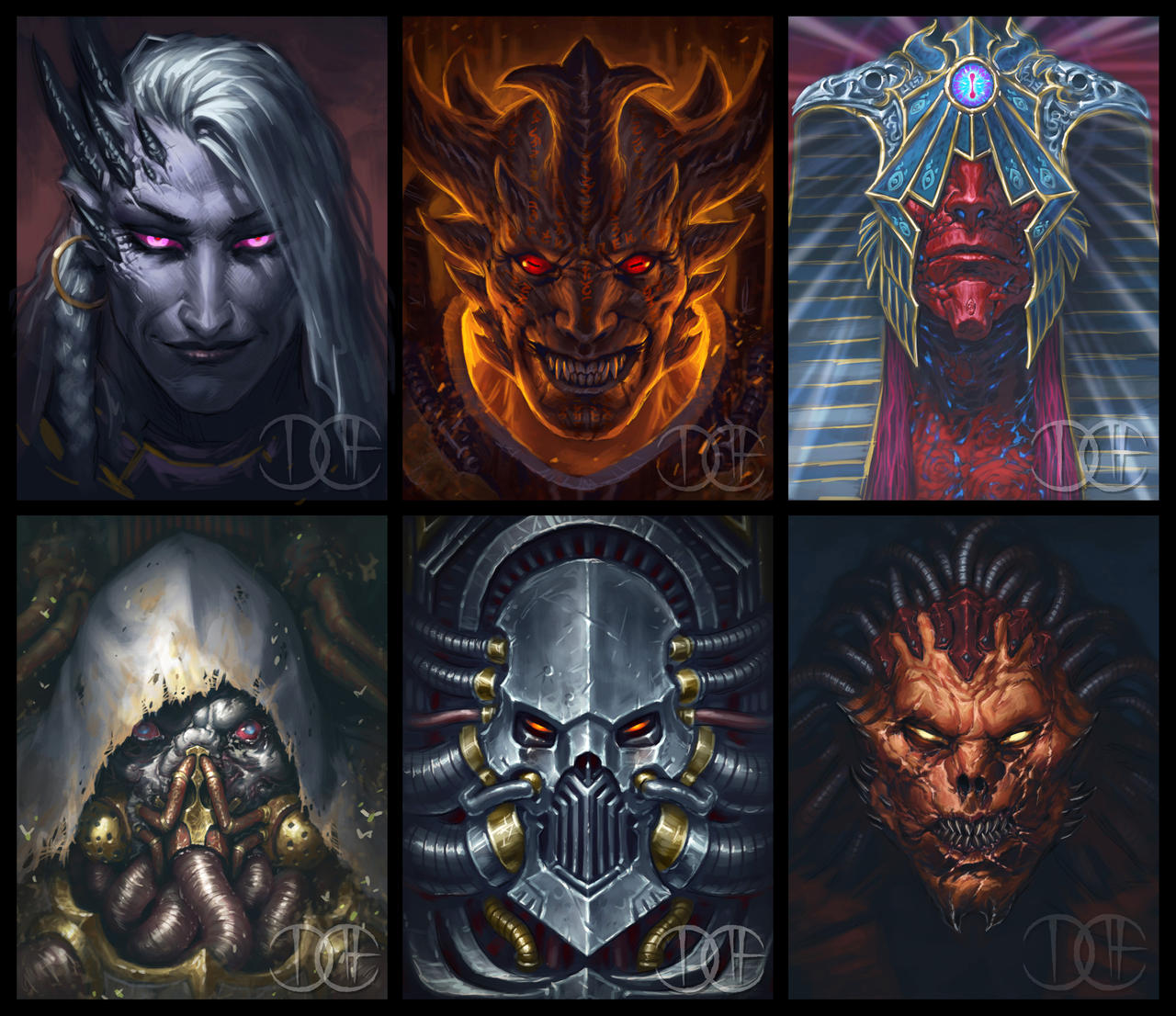 angron, armor, black_border, border, breastplate, brothers, butchers_nails_(warhammer_40k), chaos_(warhammer)