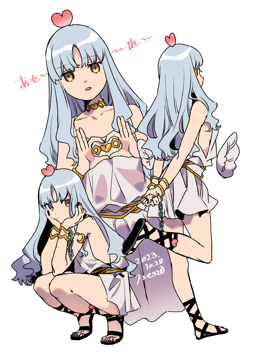 1girl, armlet, bare_shoulders, bracelet, caren_hortensia, caren_hortensia_(amor_caren), caren_hortensia_(amor_caren)_(first_ascension), chain