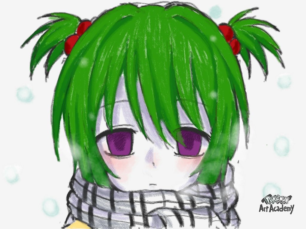 1girl, disappointed, empty_eyes, expressionless, green_hair, hair_ornament, human_experiment_(wwinterdotcom), original