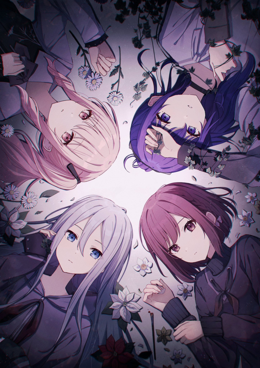 1other, 25-ji_nightcord_de._(project_sekai), 3girls, akiyama_mizuki, asahina_mafuyu, blue_eyes, brown_eyes, brown_hair