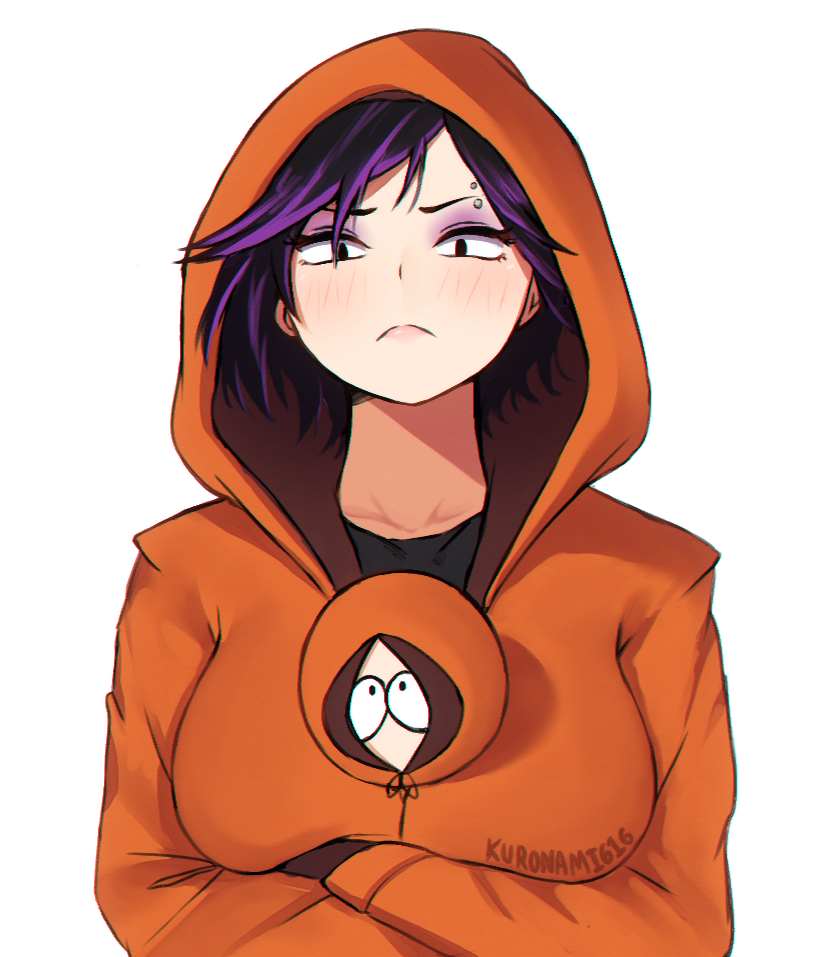 >:(, 1boy, 1girl, annoyed, black_hair, breasts, chibi, coat