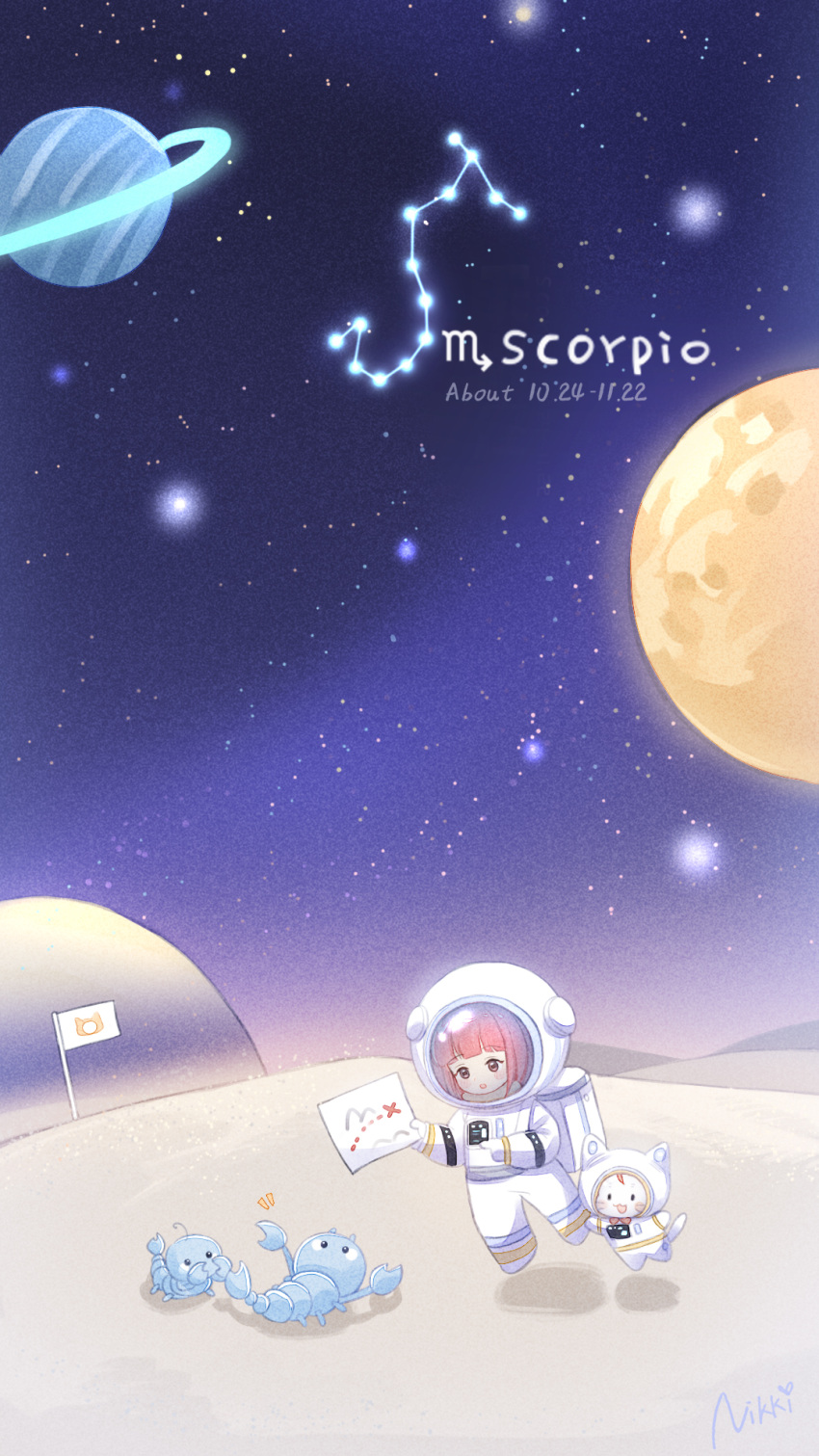 1girl, blush, brown_eyes, cat, character_name, dated, dated_commentary, english_commentary