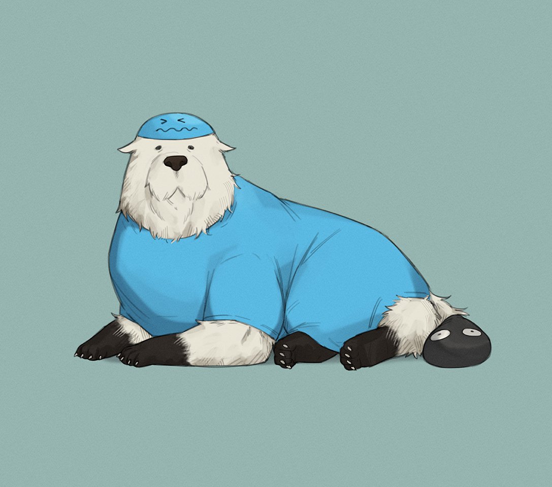 animal, blue_costume, blue_headwear, bond_(spy_x_family), breikka, cosplay, dog, gloves
