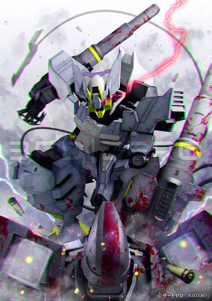 3rd|zero, demon, gundam, gundam_asmoday, gundam_tekketsu_no_orphans, gundam_tekketsu_no_orphans_urdr_hunt, mecha, non-web_source, portrait, robot