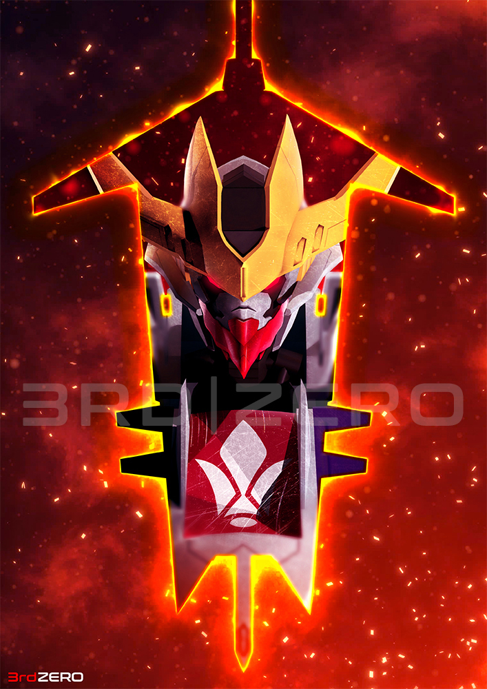 3rd_zero, demon, gundam, gundam_barbatos, gundam_barbatos_lupus_rex, gundam_tekketsu_no_orphans, mecha, non-web_source