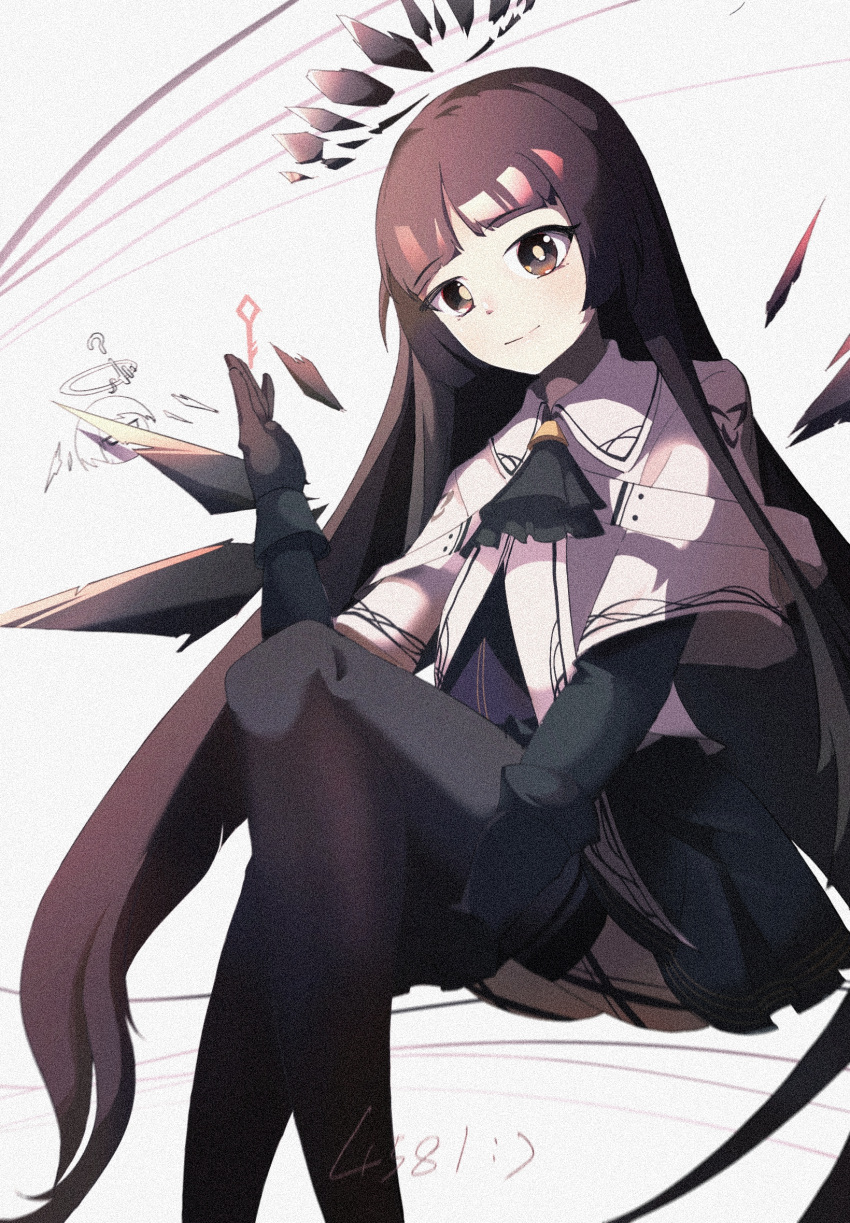 1boy, 1girl, ?, arknights, artist_name, ascot, belt, belt_buckle