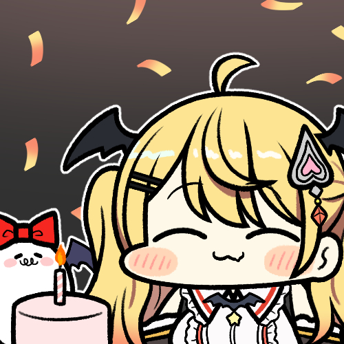 1girl, bat_brooch, blush, cake, candle, fang, food, frilled_sailor_collar