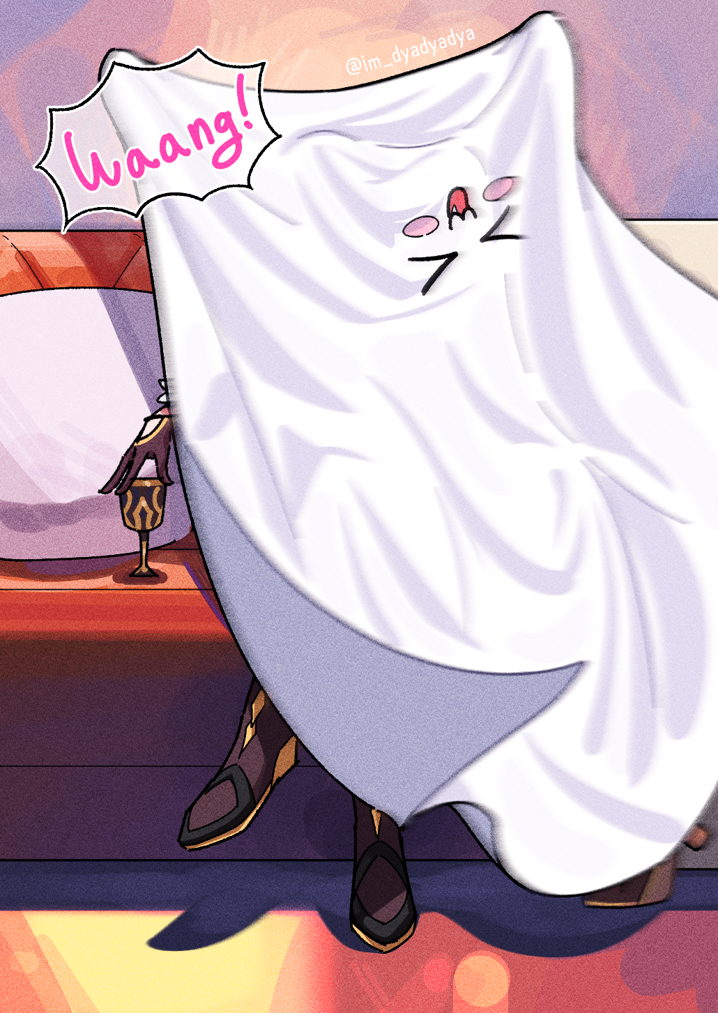 2girls, couch, crossed_legs, cushion, dyadyadya, eden_(honkai_impact), elysia_(honkai_impact), gloves