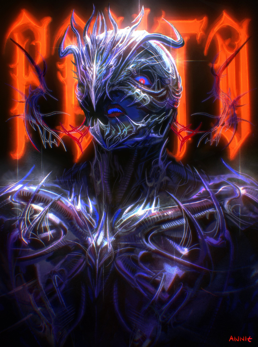 1boy, absurdres, anniechromes, artist_name, berserk, character_name, femto_(berserk), helmet