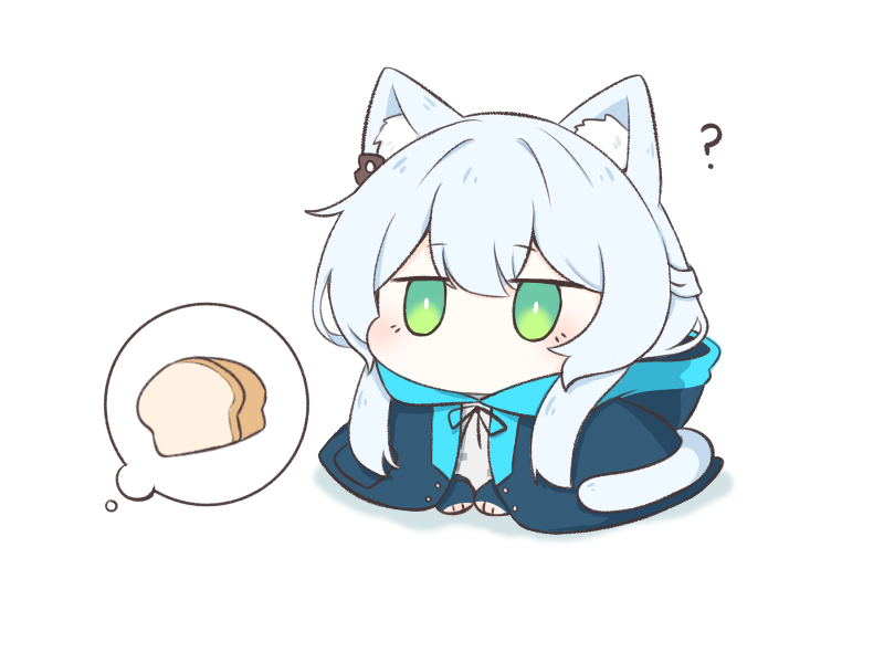 10_(xknn5488), 1girl, ?, animal_ear_fluff, animal_ears, arknights, blue_gloves, blue_jacket