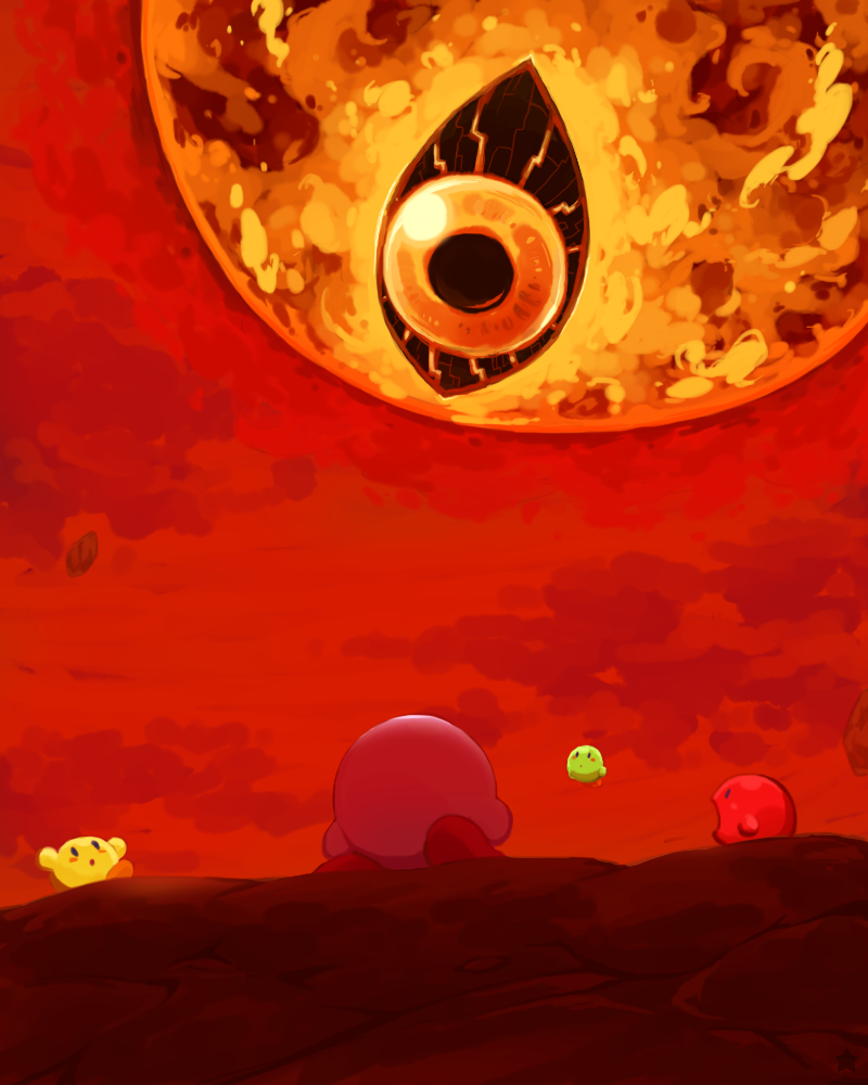 colored_skin, dark_mind, green_skin, kirby, kirby_(series), kirby_and_the_amazing_mirror, no_humans, one-eyed
