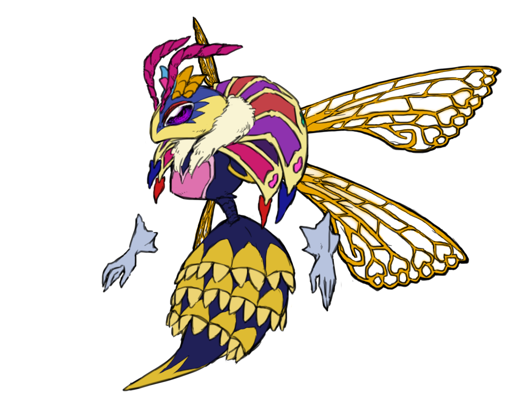 1girl, antennae, disembodied_limb, full_body, gloves, heart, insect_wings, kirby:_triple_deluxe