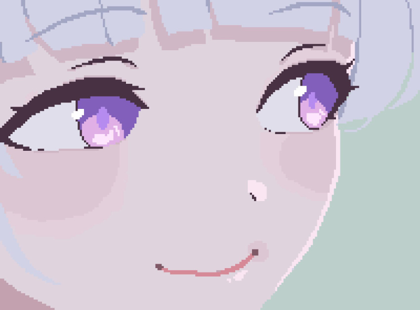 1girl, blackredhat, blue_archive, blunt_bangs, blush, close-up, closed_mouth, commentary