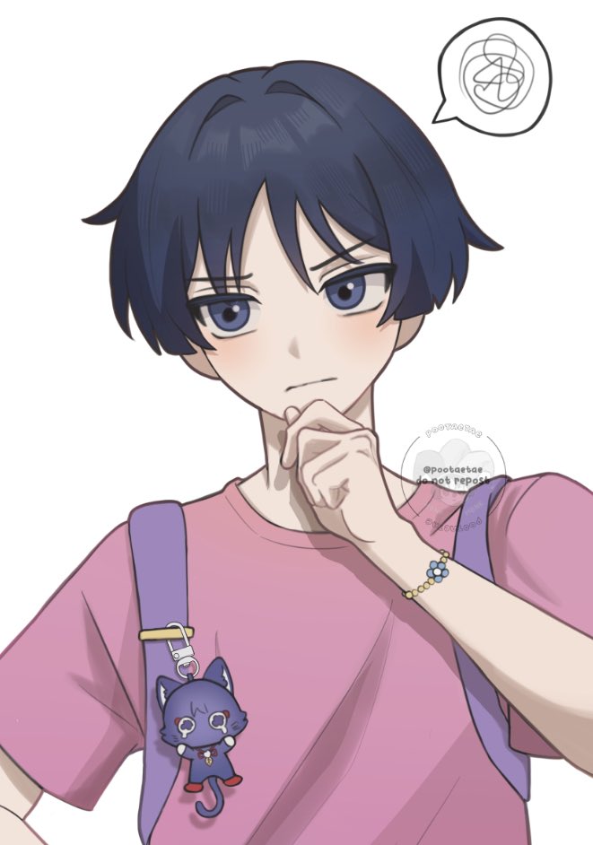 1boy, annoyed, bishounen, cat, cosplay, dora_marquez, dora_marquez_(cosplay), dora_the_explorer