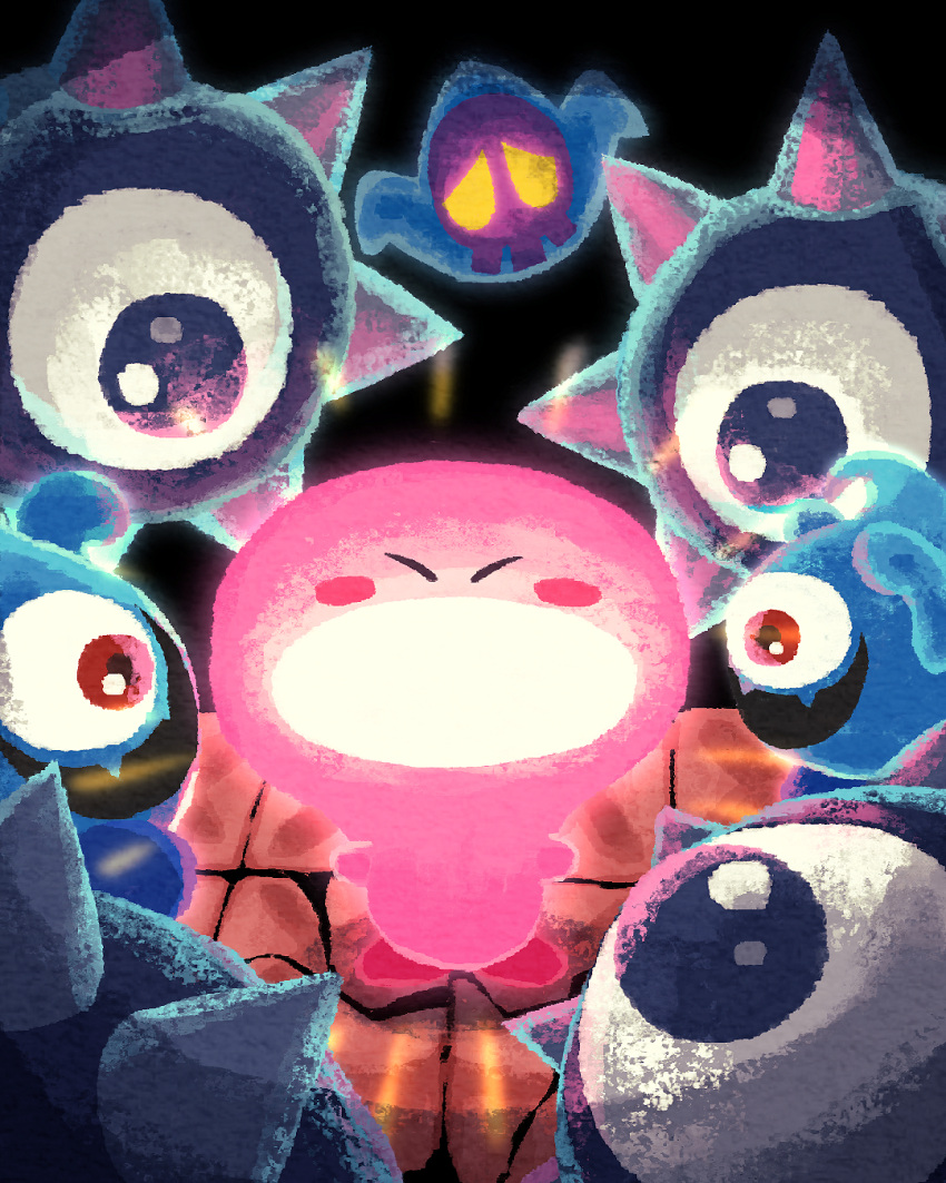 blush_stickers, character_request, closed_eyes, ghost, highres, kirby, kirby_(series), kirby_and_the_forgotten_land