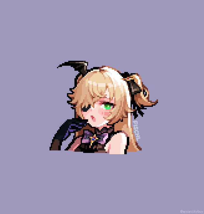 1girl, blonde_hair, eyepatch, fischl_(genshin_impact), genshin_impact, gloves, green_eyes, hair_over_one_eye