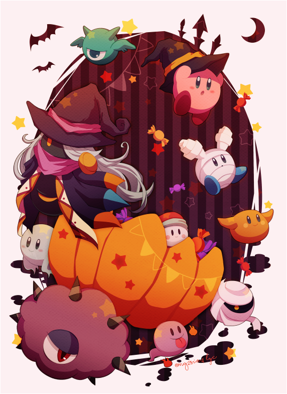 :o, :p, arms_up, bat_(animal), black_background, black_headwear, blinkbat, blue_eyes