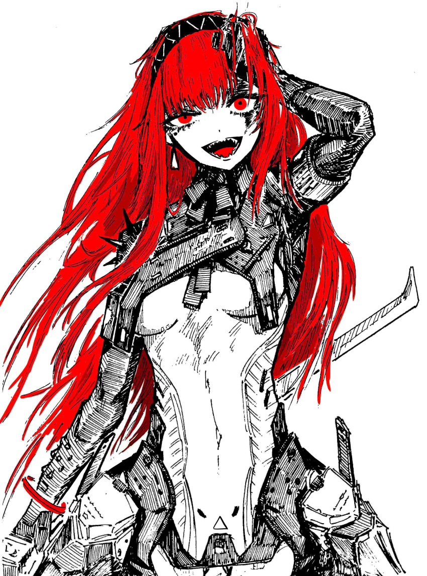 1girl, absurdres, black_hairband, blood, blood_from_eyes, bodysuit, bruise, bruise_on_face