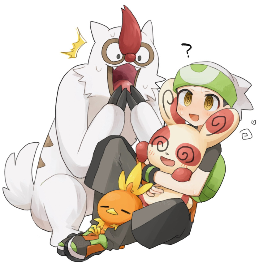 ._., 1boy, @_@, backpack, bag, brendan_(pokemon), headband, highres