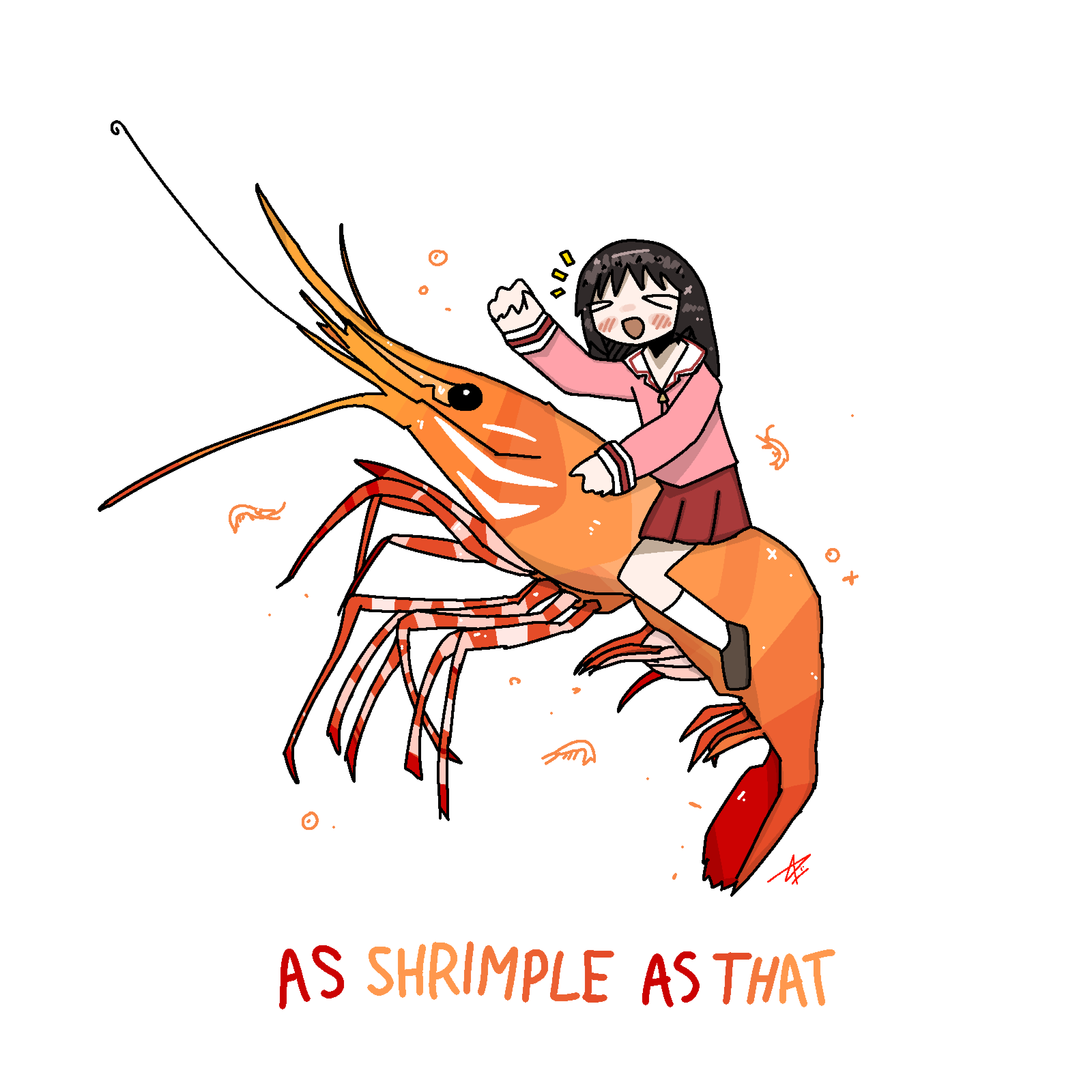 >_<, 1girl, absurdres, as_shrimple_as_that_(meme), ashenov, azumanga_daioh, azumanga_daioh's_school_uniform, blush