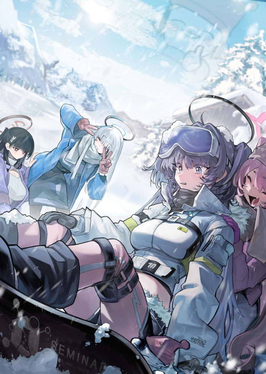 4girls, absurdres, blue_archive, highres, koyuki_(blue_archive), movik, multiple_girls, noa_(blue_archive)