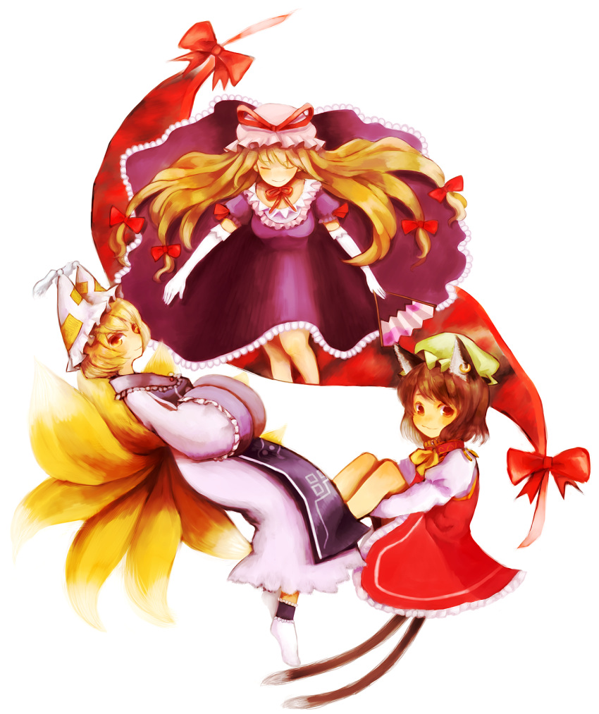 chen, emutsu, gap, highres, touhou, yakumo_ran, yakumo_yukari