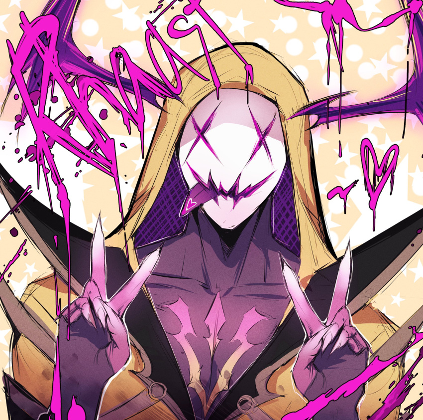 1boy, character_name, colored_skin, colored_tongue, commentary, demon, demon_horns, fingernails