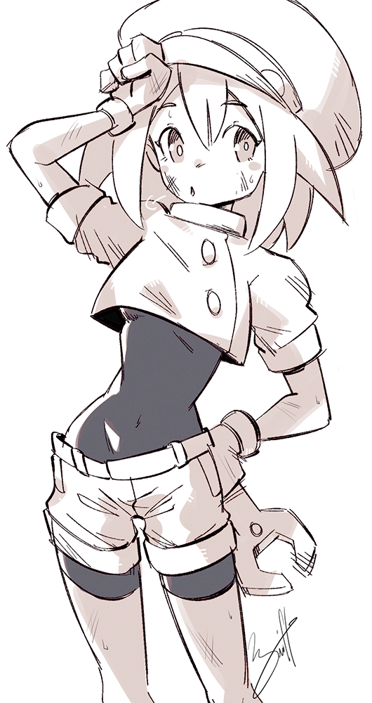 1girl, arm_up, black_bodysuit, bodysuit, breath, cropped_feet, dirt_on_face, gloves