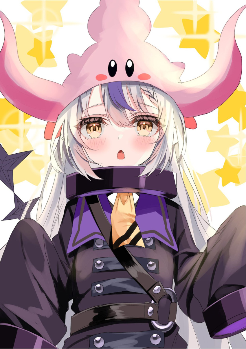 ascot, braid, braided_bangs, collar, grey_hair, hair_wings, highres, hololive