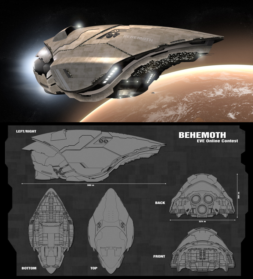 3d, absurdres, amarr_empire_(eve_online), autodesk_3ds_max_(medium), battleship_(eve_online), bug, commentary, concept_art