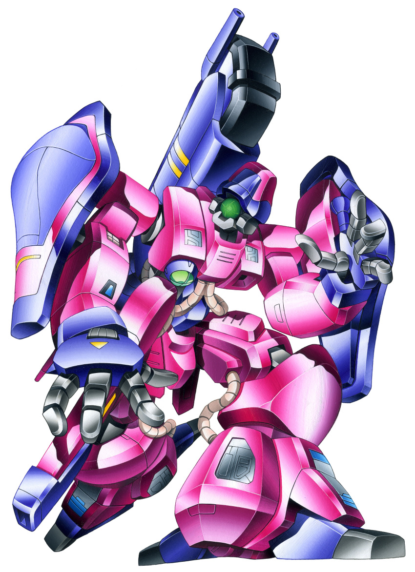 1980s_(style), absurdres, acrylic_paint_(medium), alnas_(lilis), axis_(gundam), box_art, commentary_request, fake_box_art