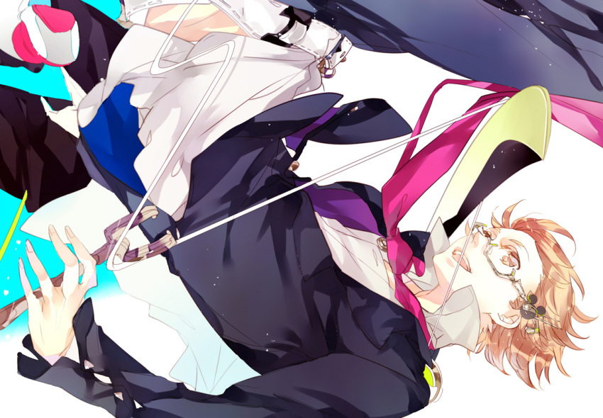 brown_hair, glasses, hanamura_yousuke, jiraiya_(persona), jiraiya_(persona_4), persona, persona_4, suou