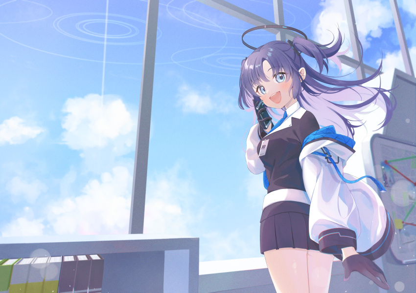 1girl, blue_archive, highres, kurape_(pat1na), solo, yuuka_(blue_archive)