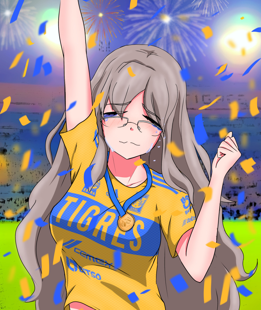 absurdres, adidas, futaba_rio, highres, liga_mx, mexico, monterrey, non-web_source, soccer, soccer_uniform, sportswear, tigres_uanl