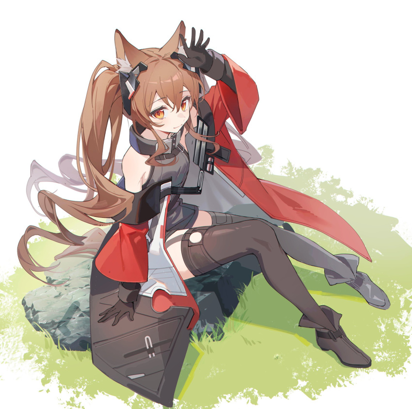 1girl, angelina_(arknights), angelina_(endfield)_(arknights), animal_ear_fluff, animal_ears, arknights, arknights:_endfield, bare_shoulders