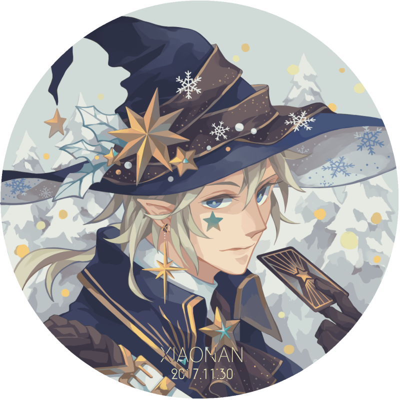 1boy, black_gloves, blue_eyes, card, day, earrings, facial_mark, gloves