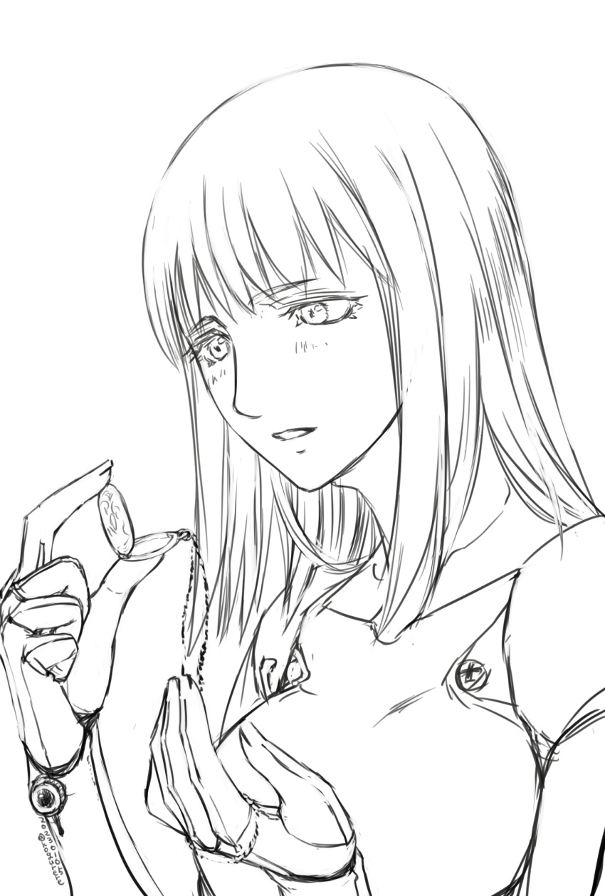 blame!, blush, bodysuit, cibo, collarbone, dated, fingernails, greyscale
