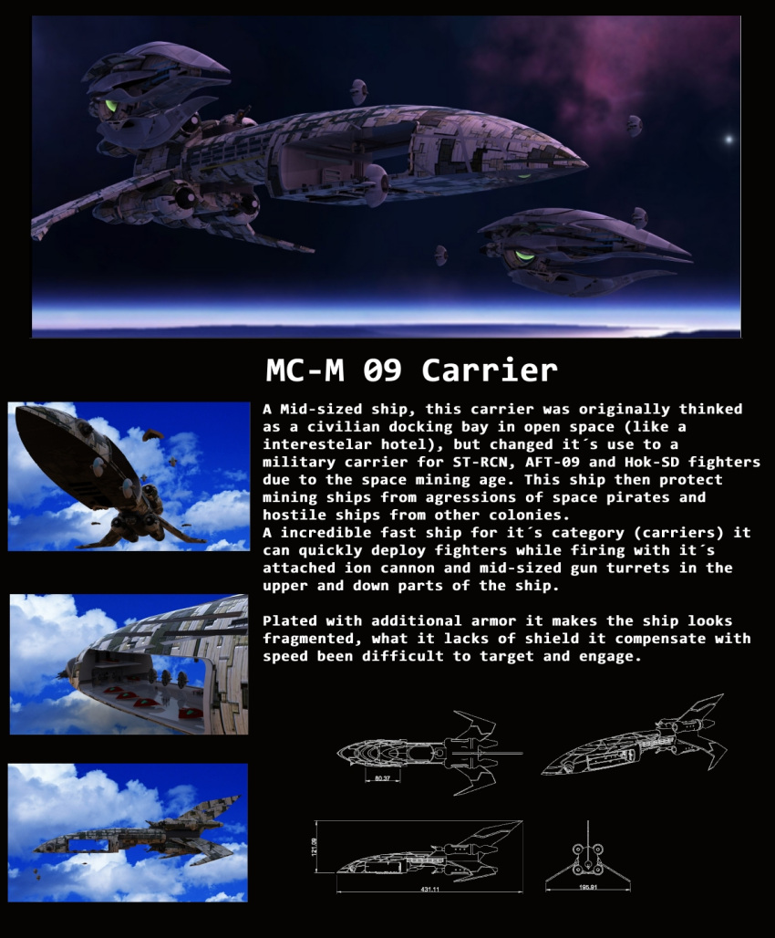 3d, battlecruiser_(eve_online), blue_sky, carrier, clouds, cloudy_sky, commentary, concept_art, day, destroyer_(eve_online), elquijote, english_text, eve_online, fleet, flying, glowing, hangar, highres, military, military_vehicle, multiple_views, nebula, night, night_sky, no_humans, original, outdoors, planet, realistic, reference_sheet, science_fiction, sky, space, spacecraft, starfighter, thrusters, vehicle_focus