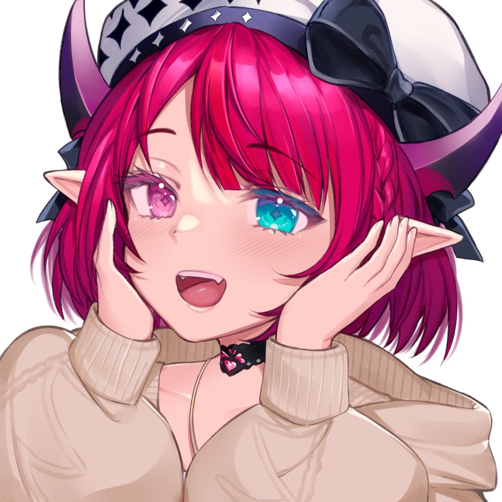 1girl, aqua_eyes, black_bow, black_choker, bow, braid, choker, crymsie