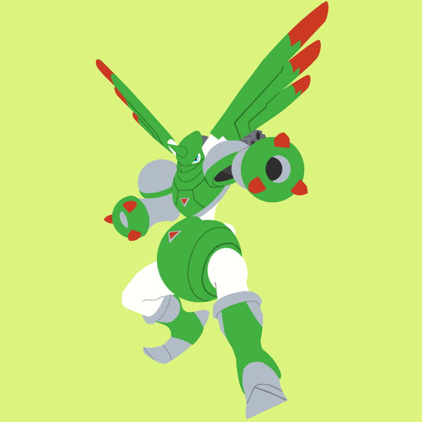 absurdres, arm_cannon, armor, blue_eyes, cannon, digimon, digimon_tamers, dual_arm_cannons