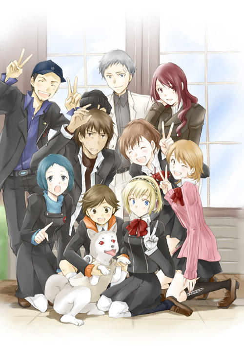 amada_ken, animal, aragaki_shinjirou, beanie, blush, bow, brown_eyes, brown_hair